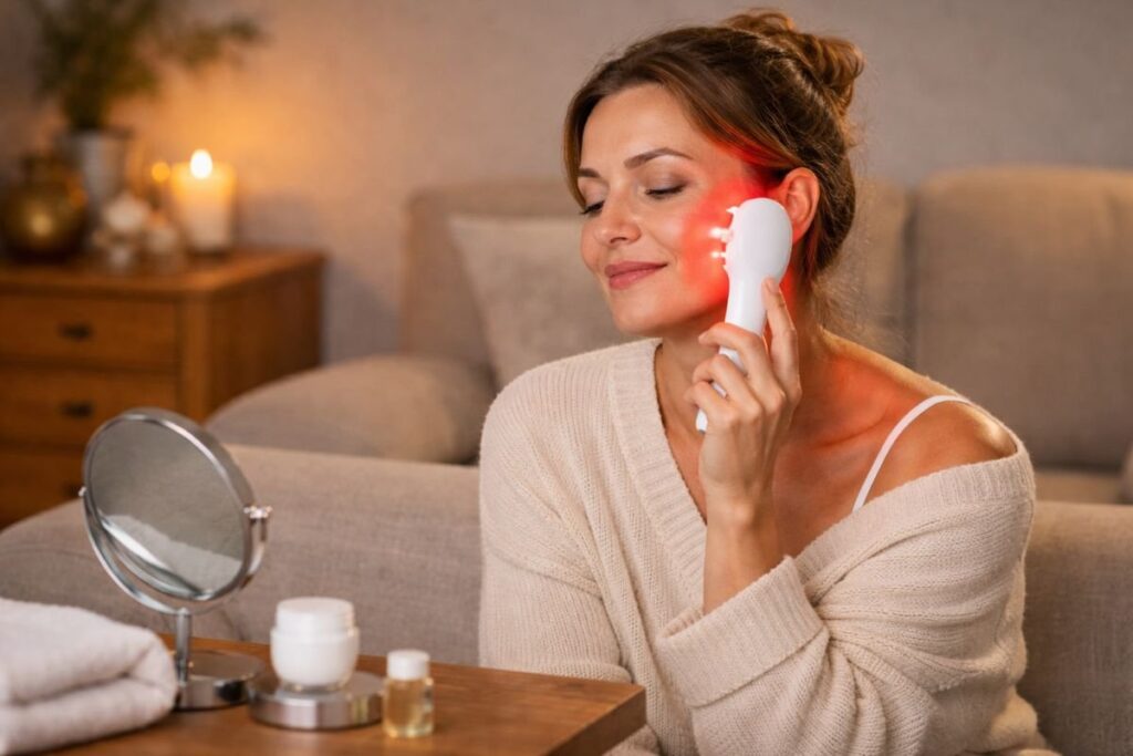 Rides du visage : la luminothérapie à la maison, bonne idée ou faux espoir ?